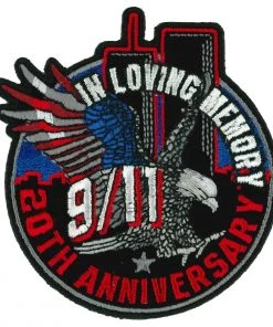Hot Leathers PPQ1653 9-11 20th Anniversary Eagle Towers 3.5" Patch