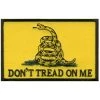 Hot Leathers PPV1002 Don't Tread On Me Hook Back 4" X 2.5" Patch