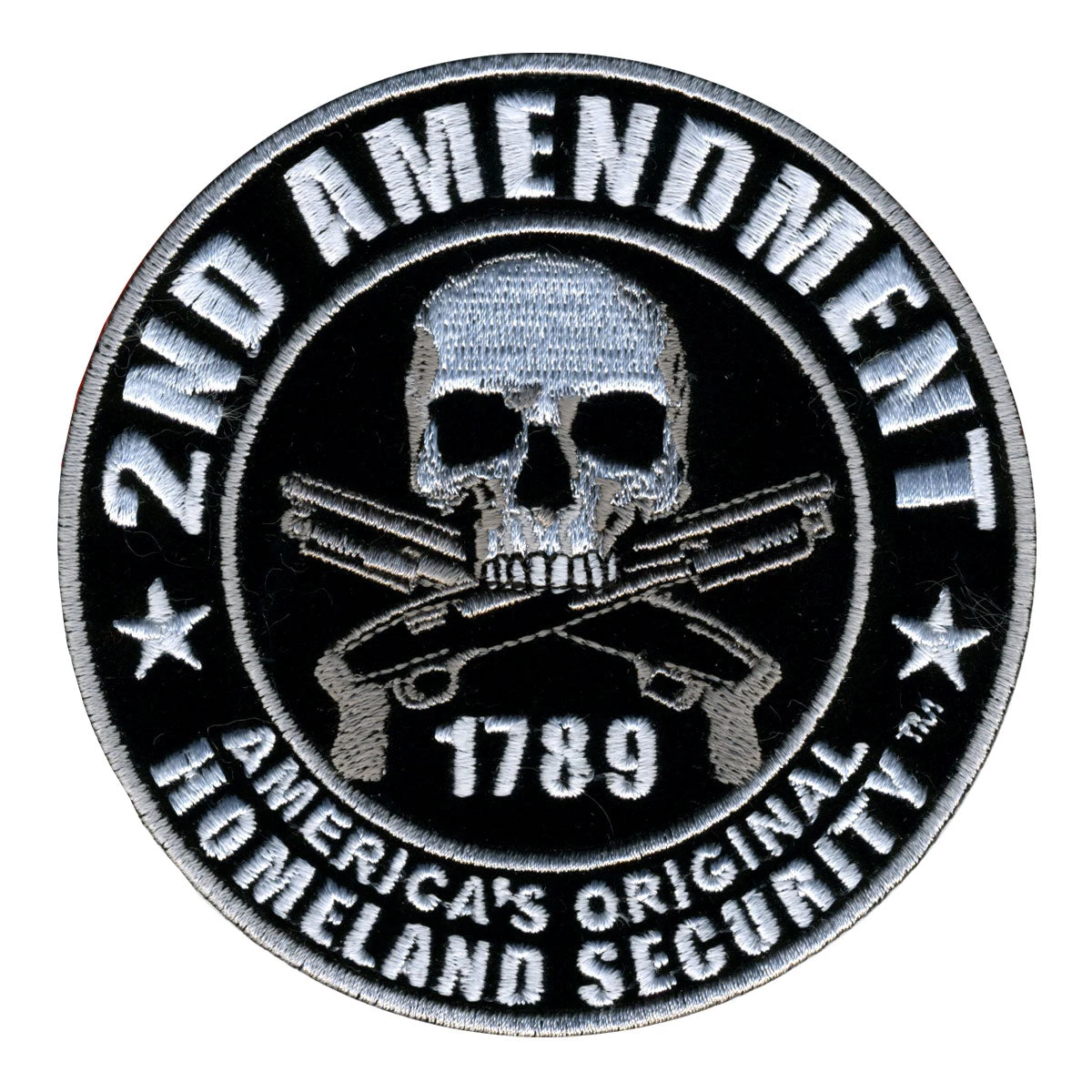 Hot Leathers PPV1008 2nd Amendment America's Original Homeland Security Hook Back 4" X 4" Patch