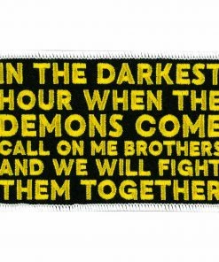 Hot Leathers PPW1011 4 Inch Darkest Hour Patch