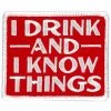 Hot Leathers PPW1013 3 Inch Drink And Know Things Patch Patches