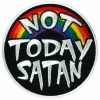 Patches Hot Leathers PPW1020 3 Inch Not Today Satan Patch