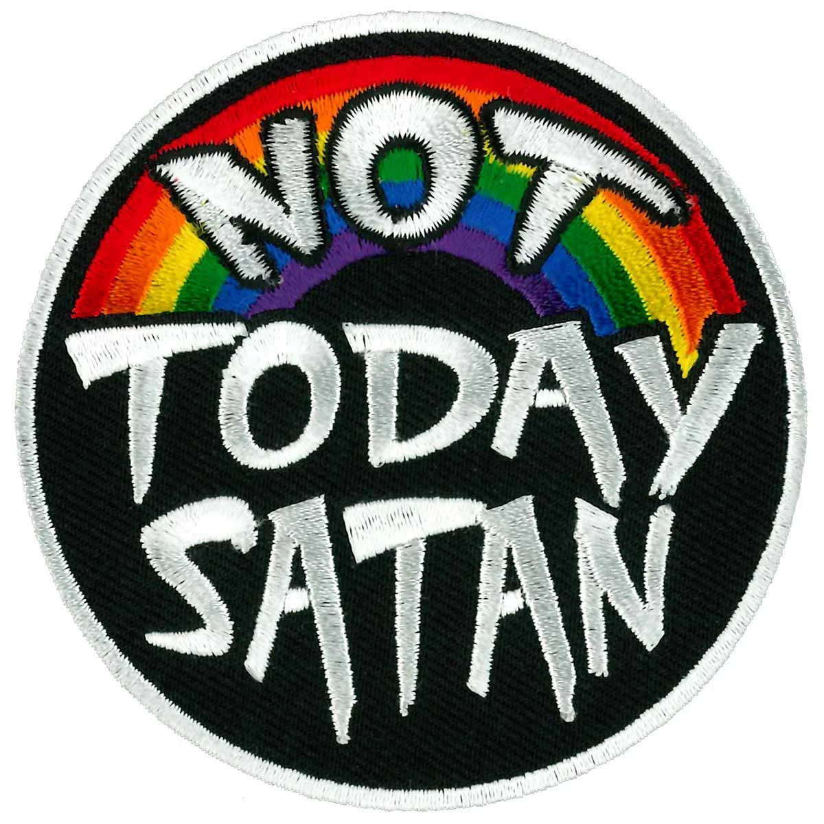 Patches Hot Leathers PPW1020 3 Inch Not Today Satan Patch