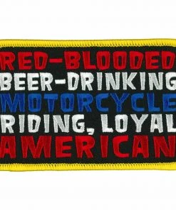 Hot Leathers PPW1021 4 Inch Red Blooded Patch