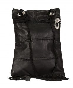 Riding Gear Hot Leathers PUA1032 Large Leather Neck Bag