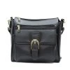 Hot Leathers PUA1176 Black Vegan Leather Concealed Carry Purse With Ambidextrous Design