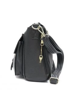 Hot Leathers PUA1176 Black Vegan Leather Concealed Carry Purse With Ambidextrous Design