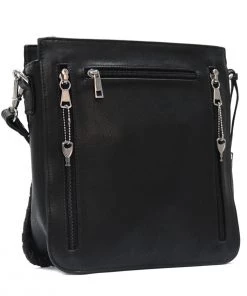 Riding Gear Hot Leathers PUA1177 Women's Black Hand-Crafted Laced Concealment Purse