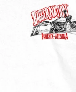 Hot Leathers PYM1006 Official Paul Yaffe's Bagger Nation Twin Bikes White T-Shirt Riding Gear