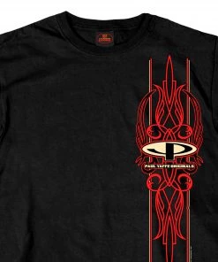 Hot Leathers PYM1012 Official Paul Yaffe's Bagger Nation 8 Ball Pin Up Black T-Shirt