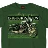 Hot Leathers PYM1031 Official Paul Yaffe's Bagger Nation Keltic King Two Sided Mens Forest Green T-Shirt