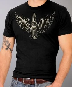 Riding Gear Hot Leathers PYM1032 Official Paul Yaffe's Bagger Nation Keltic King Two Sided Mens Black T-Shirt
