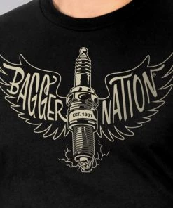 Riding Gear Hot Leathers PYM1032 Official Paul Yaffe's Bagger Nation Keltic King Two Sided Mens Black T-Shirt