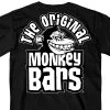 Hot Leathers PYM1034 Official Paul Yaffe's Bagger Nation Monkey Bars Double Sided Black T-Shirt