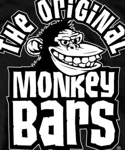 Hot Leathers PYM1034 Official Paul Yaffe's Bagger Nation Monkey Bars Double Sided Black T-Shirt