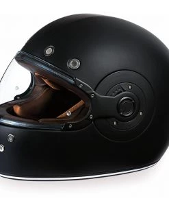 Daytona Helmets R1-B ‘Retro’ Dull Black With Dull Black Accents Full Face Helmet Riding Gear