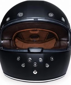 Daytona Helmets R1-B ‘Retro’ Dull Black With Dull Black Accents Full Face Helmet Riding Gear
