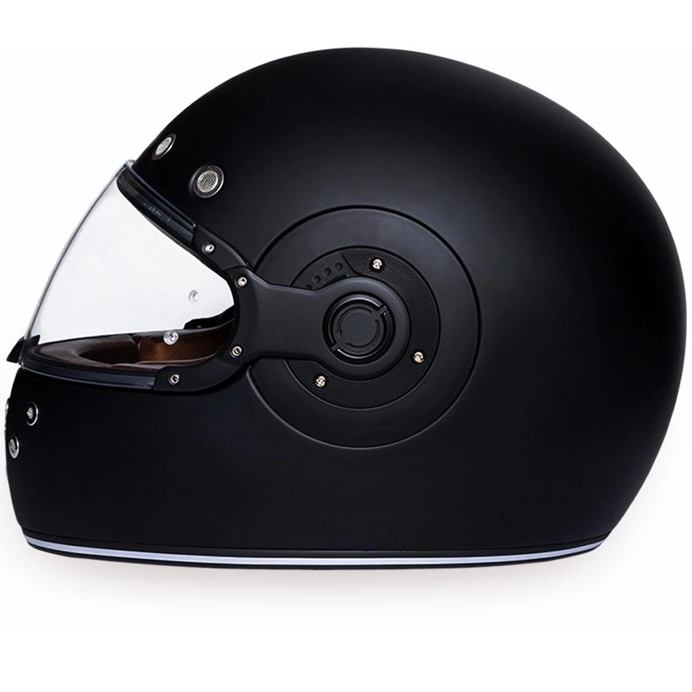 Daytona Helmets R1-B ‘Retro’ Dull Black With Dull Black Accents Full Face Helmet Riding Gear