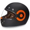 Daytona Helmets R1-O ‘Retro’ Dull Black With Orange Accents Full Face Helmet