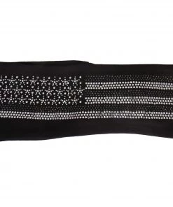 Hot Leathers RWC1014 Gray American Flag Bling Wrap Riding Gear