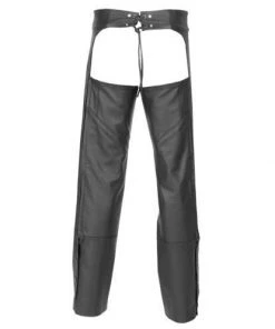 Highway 21 Maverick Men's Black Leather Chaps