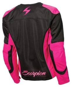 Scorpion EXO Motorcycle Jackets Scorpion Verano Women's Pink Mesh Jacket With Armor