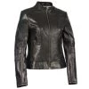 Milwaukee Leather SFL2860 Women's Zip Front Stand Up Collar Black Leather Jacket Leather Motorcycle Jackets