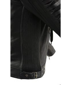 Leather Motorcycle Jackets Milwaukee Leather SFL2865 Women's Black Hooded Scuba Leather Jacket