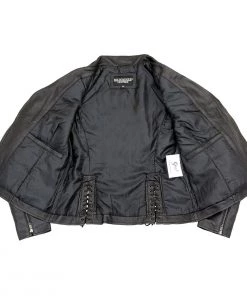 Milwaukee Leather SFL2870 Women's ‘Duchess’ Black Leather Moto Style Fashion Jacket