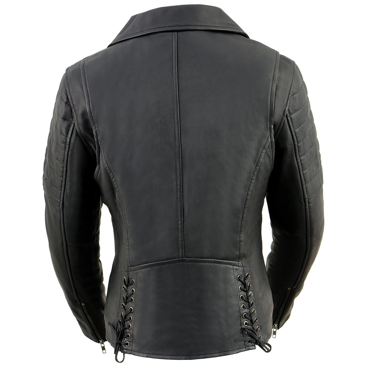 Milwaukee Leather SFL2870 Women's ‘Duchess’ Black Leather Moto Style Fashion Jacket