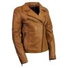 Milwaukee Leather SFL2870 Women's ‘Duchess’ Whiskey Leather Moto Style Fashion Jacket Leather Motorcycle Jackets