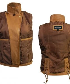 Milwaukee Leather SFL2870 Women's ‘Duchess’ Whiskey Leather Moto Style Fashion Jacket Leather Motorcycle Jackets