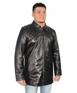 Milwaukee Leather SFM1820 Men's Classic 'JD' Black Lambskin Leather Jacket With Zipper Closure Leather Motorcycle Jackets