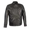 Leather Motorcycle Jackets Milwaukee Leather SFM1860 Men's Black Leather Jacket With Front Zipper Closure
