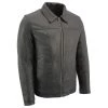 Leather Motorcycle Jackets Milwaukee Leather SFM1875 Men's New Zealand Lambskin Leather With Shirt Style Collar
