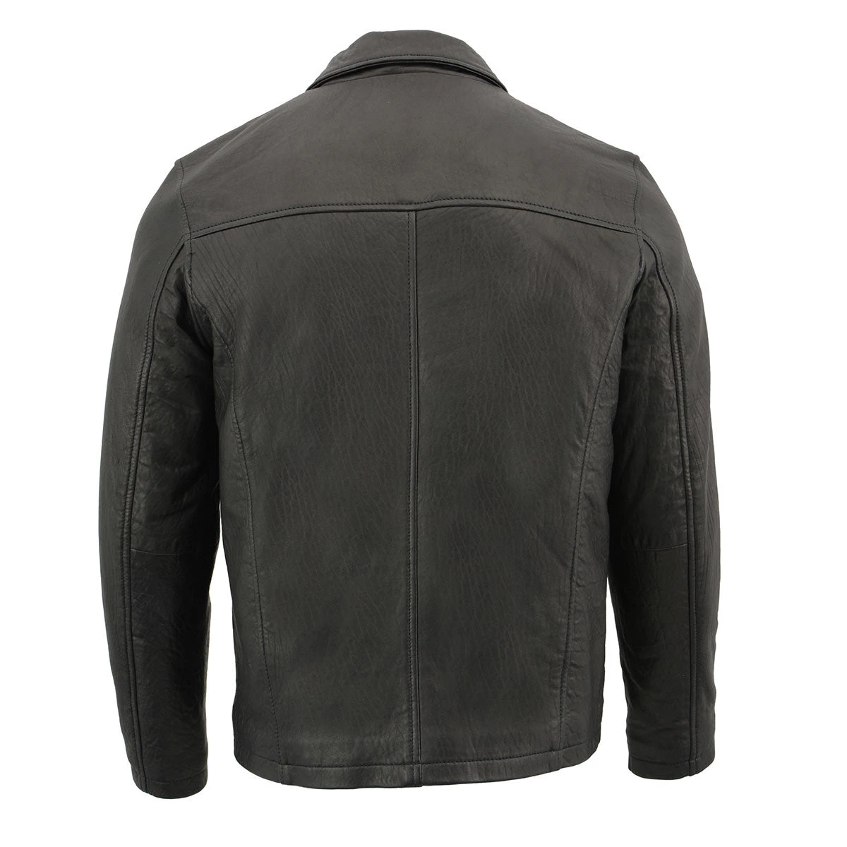 Leather Motorcycle Jackets Milwaukee Leather SFM1875 Men's New Zealand Lambskin Leather With Shirt Style Collar