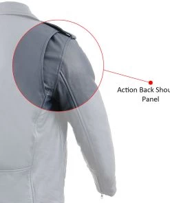 Milwaukee Leather SFM1890 Men's Blue Leather Classic Moto Leather Jacket