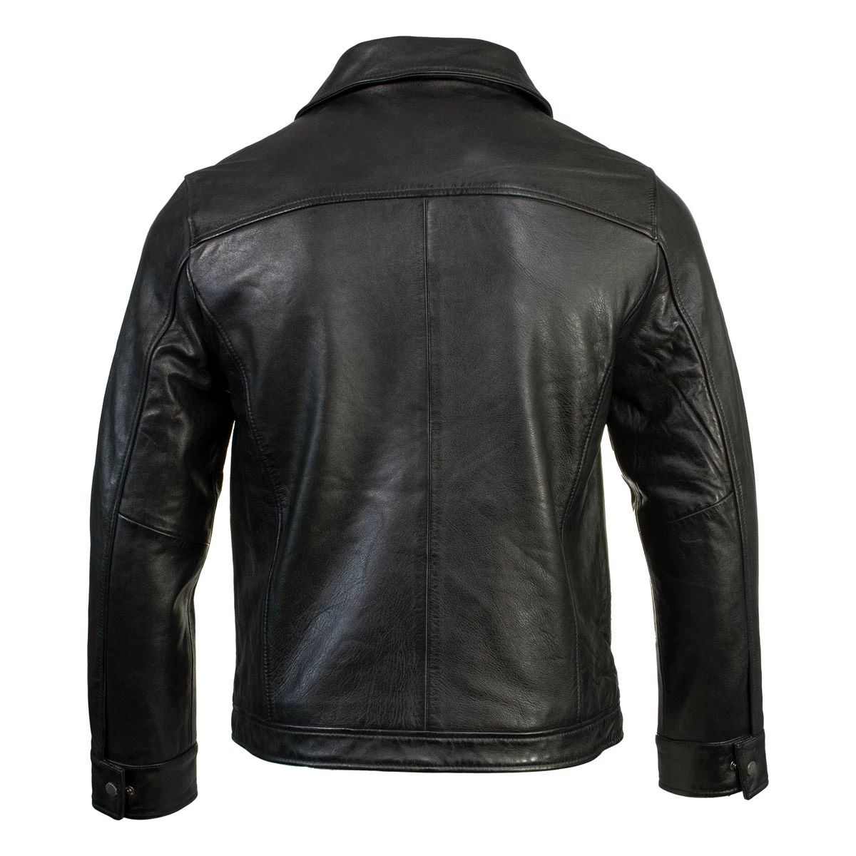 Leather Motorcycle Jackets Boston Harbour 2.0 Men's Black New Zealand Lamb Leather Fashion Car Coat Jacket