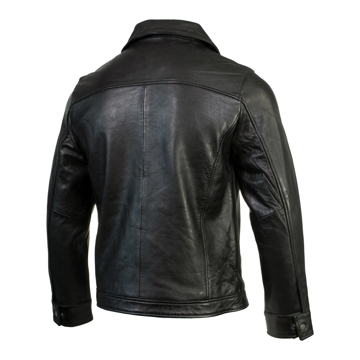 Leather Motorcycle Jackets Boston Harbour 2.0 Men's Black New Zealand Lamb Leather Fashion Car Coat Jacket