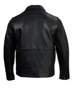 Boston Harbour 1.0 Men's Black New Zealand Lamb Leather Fashion Car Coat Jacket