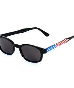 Hot Leathers SGD1081 KD's Smoke American Flag Sunglasses Riding Gear