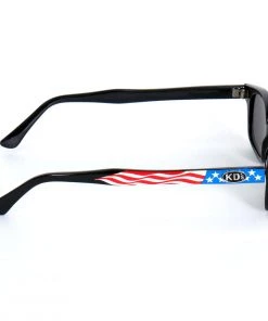 Hot Leathers SGD1081 KD's Smoke American Flag Sunglasses Riding Gear