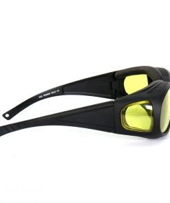 Hot Leathers SGF1075 Yellow Foam Padded Defender Glasses