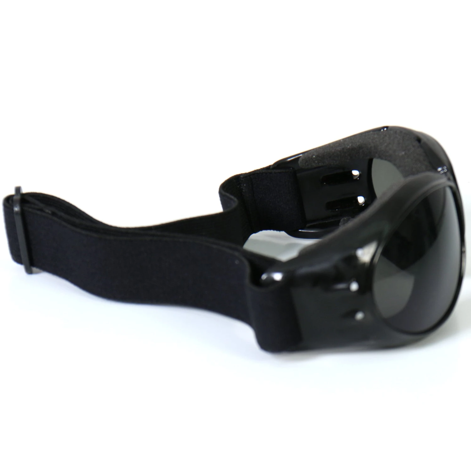 Eyewear And Sunglasses Hot Leathers SGG1004 Eliminator Style Motorcycle Riding Goggles With Smoke Lenses