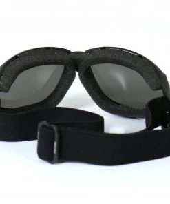Eyewear And Sunglasses Hot Leathers SGG1004 Eliminator Style Motorcycle Riding Goggles With Smoke Lenses