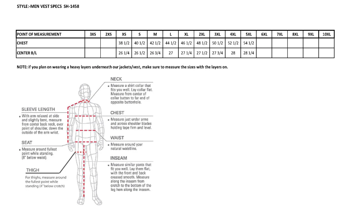 Motorcycle Vests Milwaukee Leather SH1458 Men's Black Textile SWAT Style Biker Vest With Armor