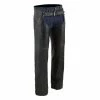 Motorcycle Pants & Chaps Milwaukee Leather SH1101 Men's Black Classic Leather Chaps With Jean Pockets