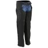 Milwaukee Leather SH1182 Women's Black Textile Chaps With Tribal Embroidery Motorycle Pants & Chaps