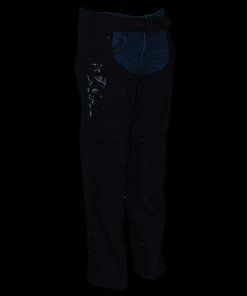 Milwaukee Leather SH1182 Women's Black Textile Chaps With Tribal Embroidery Motorycle Pants & Chaps