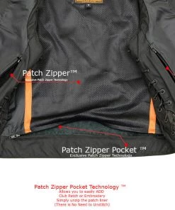 Motorcycle Vests Milwaukee Leather SH1292 Ladies Black Classic ‘6 Pocket’ Side Laced Leather Vest